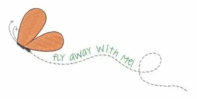 Exclusive Offer Fly Away With Me! Embroidery Design