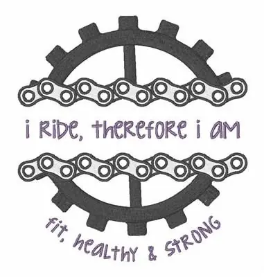 I Ride Therefore I am Embroidery Design Best Price