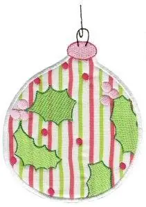 Christmas Ornament Applique Embroidery Design Hot Picks