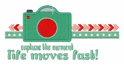 Viral Life Moves Fast Embroidery Design