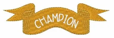 Best Seller Champion Ribbon Embroidery Design