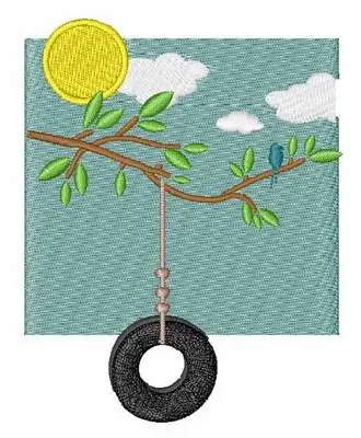Tire Swing Embroidery Design Best Seller