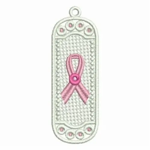 FSL Pink Ribbon Bookmarks Embroidery Design Shop Now