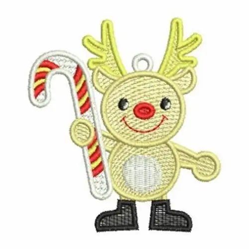 Clearance FSL Candy Cane Ornaments Embroidery Design