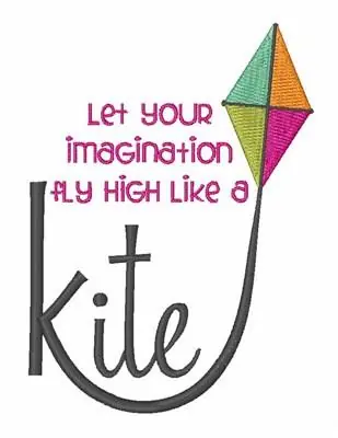 Fast Shipping High Like A Kite Embroidery Design