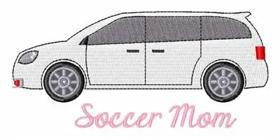 Free Shipping Soccer Mom Embroidery Design