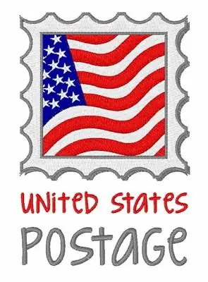 Grab Now United States Postage Embroidery Design