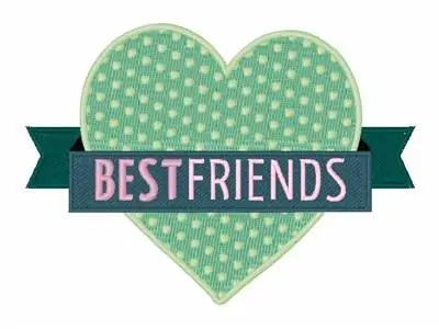 Place Order Best Friends Embroidery Design