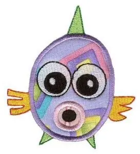 Fish Sea Squirts Applique Embroidery Design Best Price