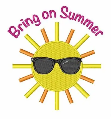 Bring On Summer Embroidery Design One Day Deal