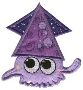 Squid Sea Squirts Applique Embroidery Design Best Price