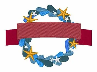 American Wreath Embroidery Design Low Price