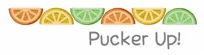 Price Cut Pucker Up Embroidery Design