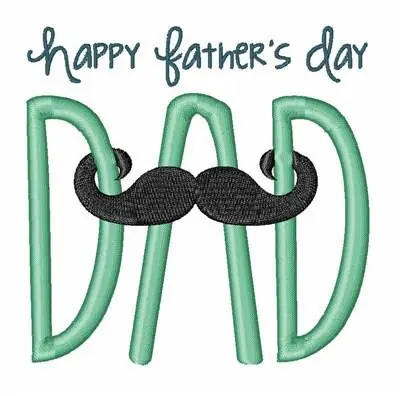 Best Seller Happy Fathers Day Embroidery Design