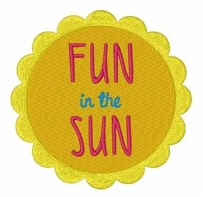 Free Returns Fun In Sun Embroidery Design