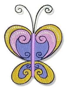 Swirly Spring Embroidery Design Big Sale