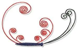 Swirly Butterfly Embroidery Design Professional Grade