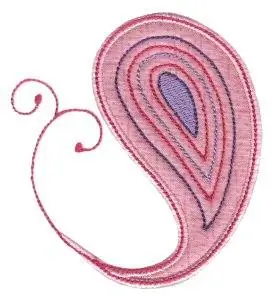 Next Day Delivery Paisley Applique Embroidery Design