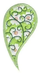 Exclusive Paisley Applique Embroidery Design