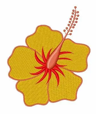 Hibiscus Flower Embroidery Design Buy Online