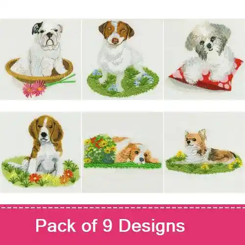 Low Price Assorted Dogs Embroidery design pack by Ace Points, Embroidery Packs on EmbroideryDesigns.com