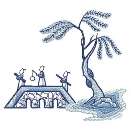 Best Price Oriental Bridge Embroidery Design