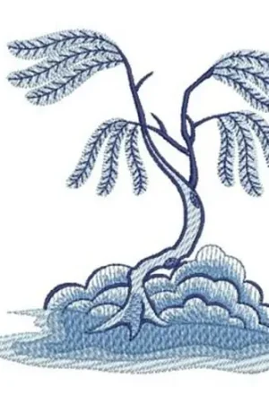 Blue Willow Embroidery Design Secure Checkout