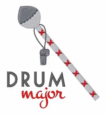 Exclusive Drum Major Embroidery Design