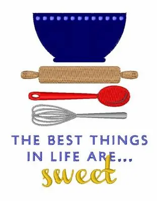Best Things Are Sweet Embroidery Design Clearance