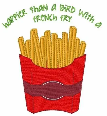 Special Offer A French Fry Embroidery Design