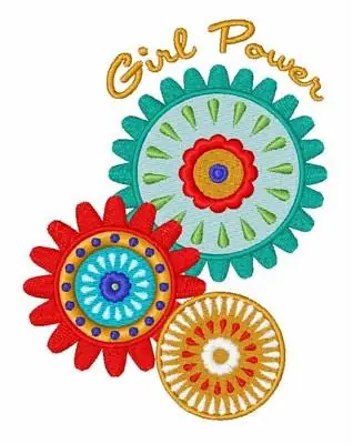 Girl Power Embroidery Design Latest