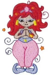 Buy Online Redhead Genie Embroidery Design