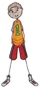 Basketball Boy Embroidery Design Weekend Sale