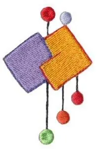 Instant Buy Geometric Decoration Embroidery Design