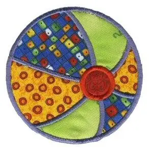 Applique Beach Ball Embroidery Design Direct From Manufacturer