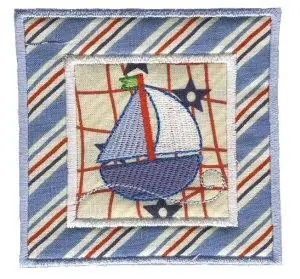 Nautical Applique Sailboat Block Embroidery Design Hassle-Free Returns