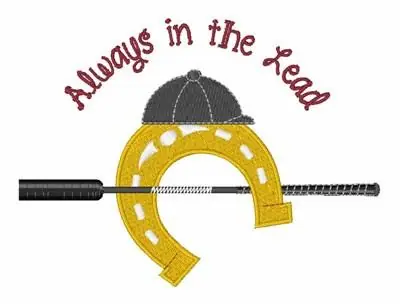 Bargain Always In The Lead Embroidery Design