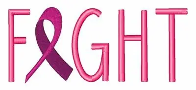 Fight Awareness Ribbon Embroidery Design Low Price