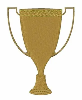 Worldwide Shipping 1st Place Trophy Embroidery Design