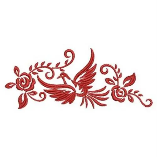 Dove Floral Embroidery Design Clearance