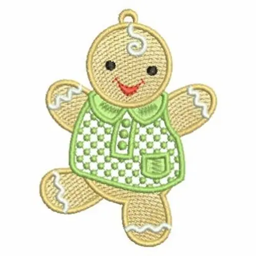 Premium FSL Gingerbread Baby Embroidery Design