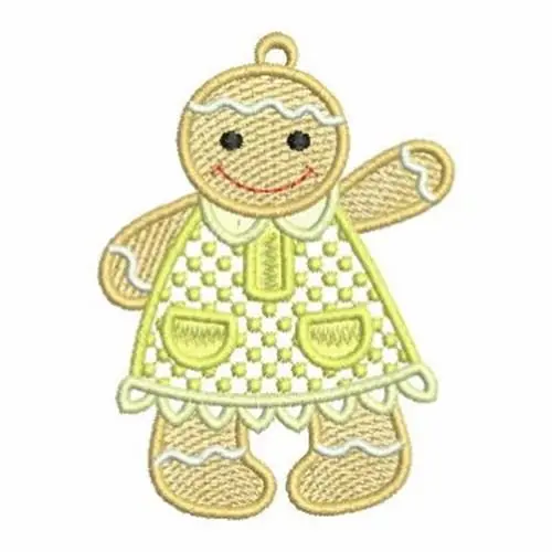 FSL Gingerbread Child Embroidery Design Don’t Miss Out