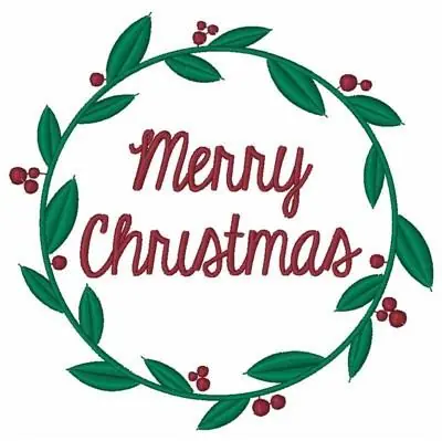 Place Order Merry Christmas Embroidery Design