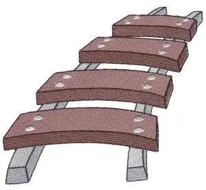Order Now Railroad Tracks Applique Embroidery Design