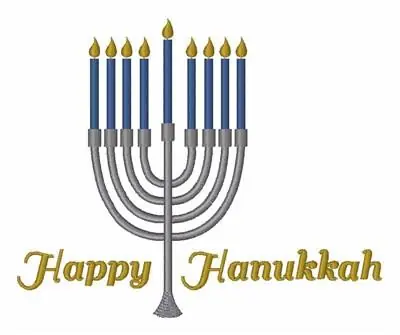 Exclusive Offer Happy Hanukkah Embroidery Design