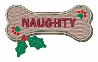 Naughty Dog Embroidery Design Price Cut