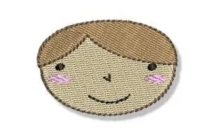 Best Price Happy Faced Little Boy Embroidery Design
