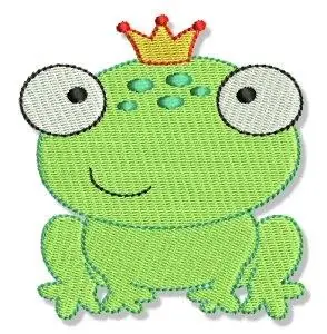Brand New Fairy Tale Frog Prince Embroidery Design