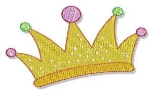 Happily Ever After Crown Embroidery Design Best Price