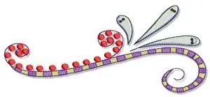 Buy Online Swirly Horizontal Halloween Border Embroidery Design